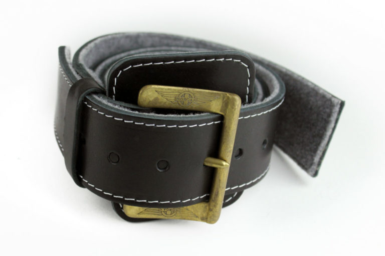 Bonnet Strap – Black Belt/Brass Buckle – Morgan Kent