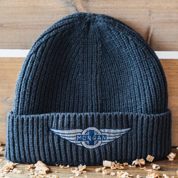 Morgan Wings Beanie - Dark Grey