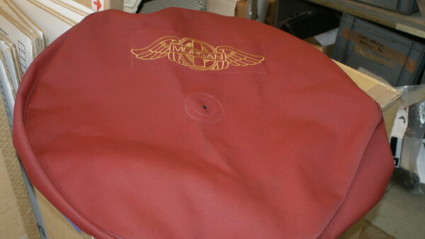 WGG0027 Mohair spare wheel cover old wings RED 165/80/15