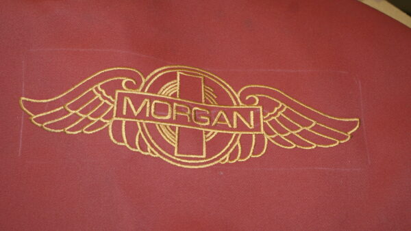 WGG0027 Mohair spare wheel cover old wings RED 165/80/15 - Image 2