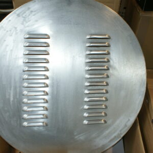 Spare wheel cover Aluminium panel 28 inch across. WGG0047
