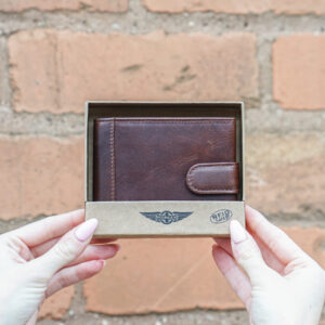 Morgan Leather Wallet Brown/Tan  MORW85-Tan