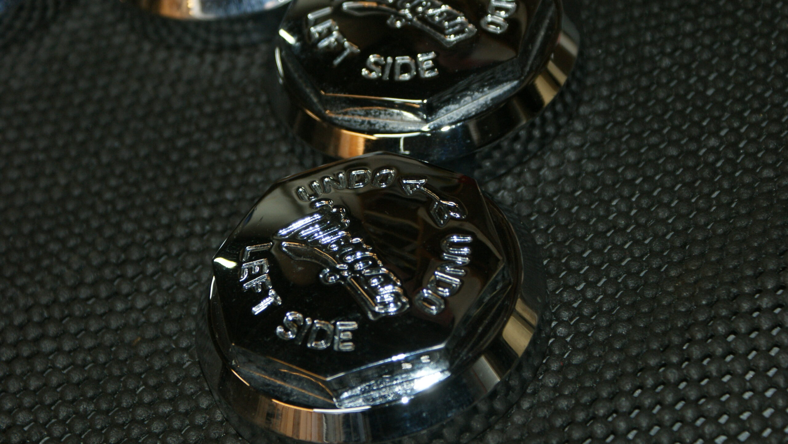 Morgan script Wheel nuts for wire wheels - Used set of 4 Wgg0049 - Image 2