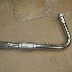 U310006 Morgan 2 wheeler R/H front pipe polished